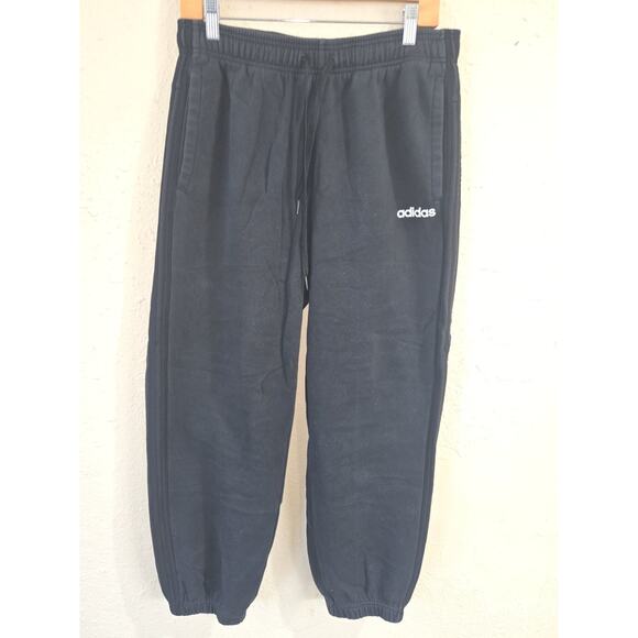 Adidas Pants Mens Black Joggers, Sweat Pants, Size Large - Picture 1 of 6